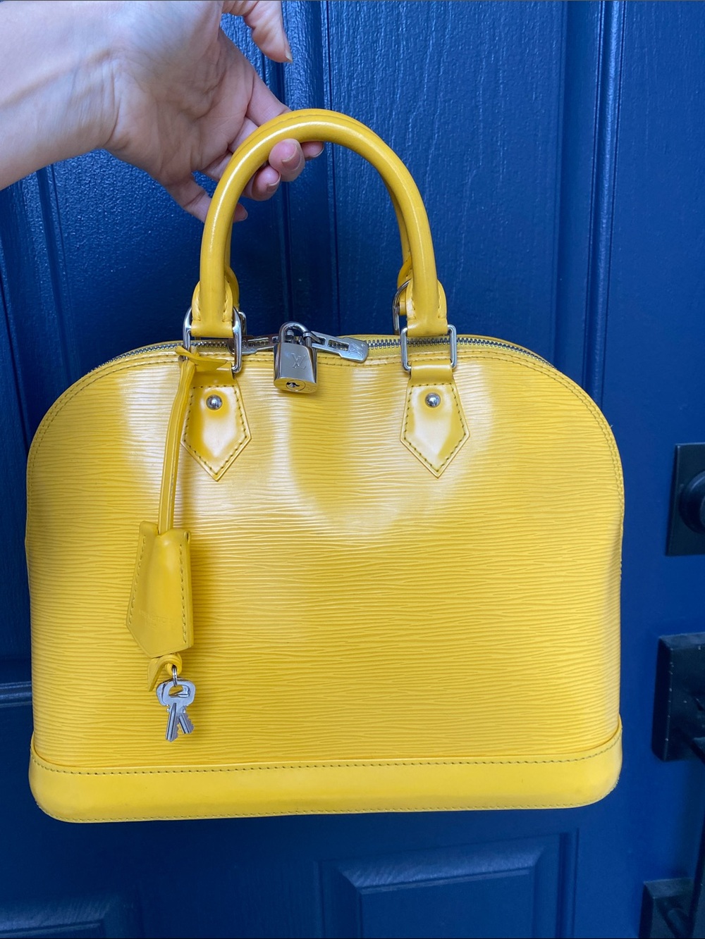 Louis Vuitton Alma PM Citron Epi Leather With Entrupy COA - Picture 3 of 17